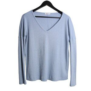 Rag & Bone The Knit Vee Neck Long Sleeve Light Blue Sweater Size Small